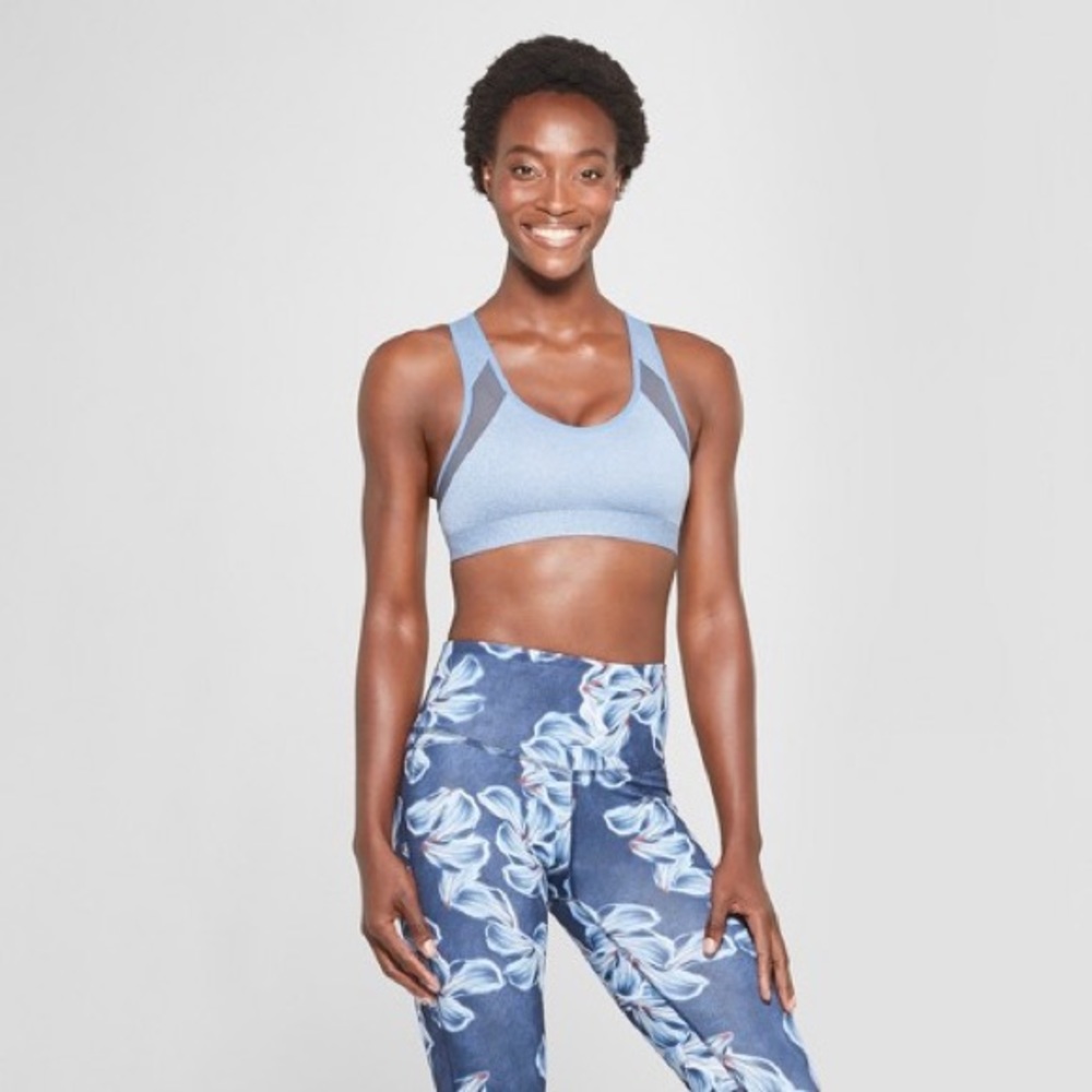 Women’s padded Sports bra C9 champion blue jazz